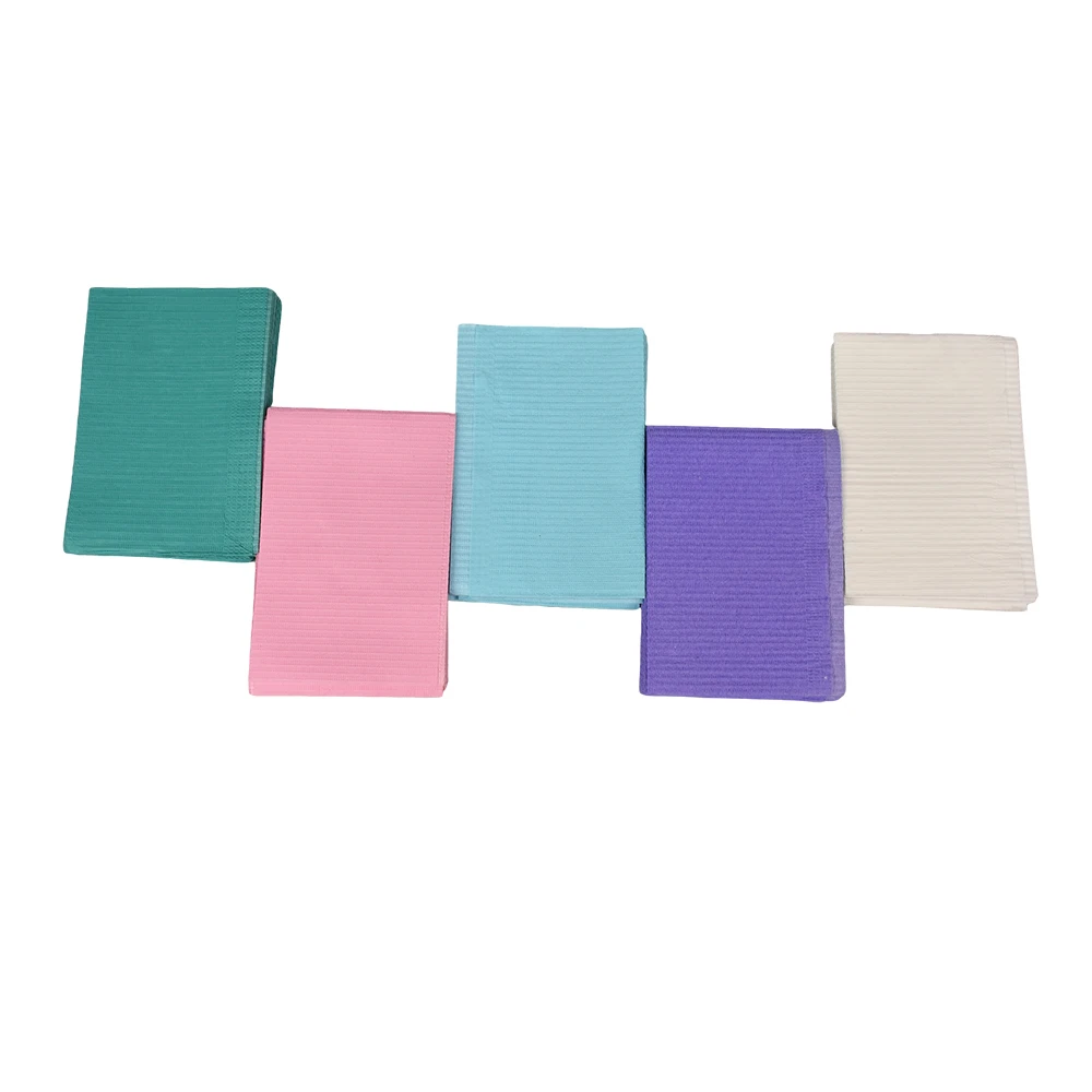 33*45cm 125pcs/bag Dental material Surgical Consumables Waterproof Colorful Dental Bib