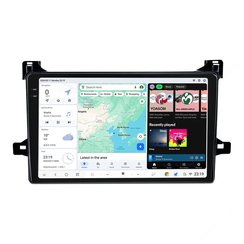 DUDUAUTO Автомобильное радио Мультимедийный проигрыватель GPS Навигация Стереофоническое воспроизведение Автоматическое воспроиз