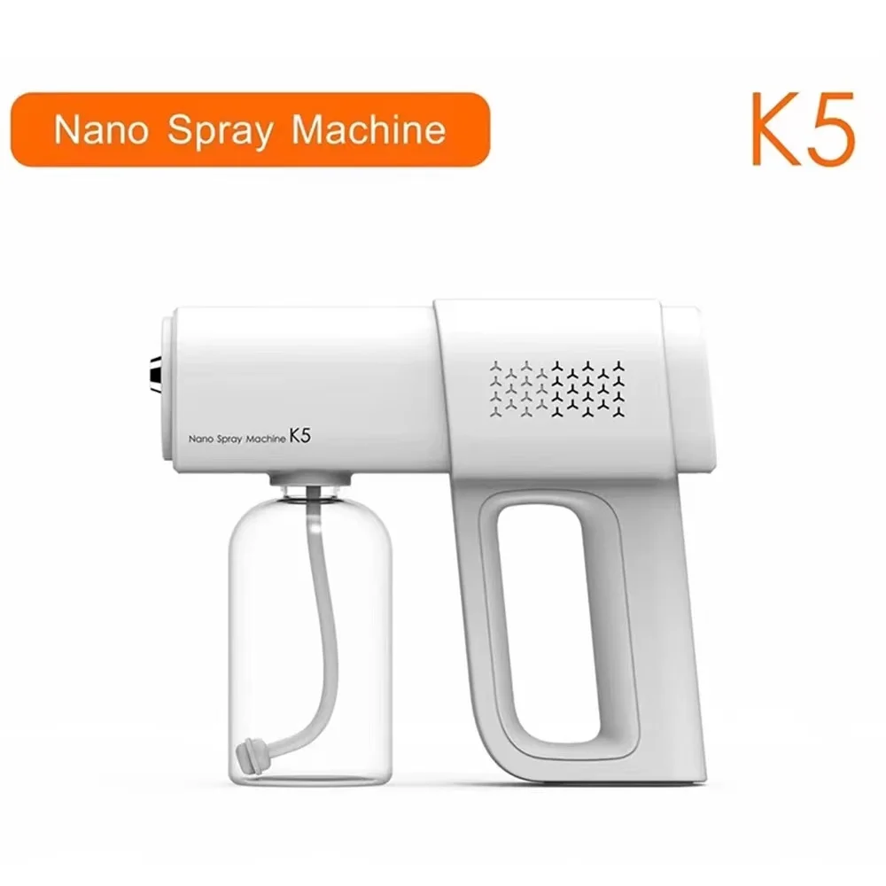 Мини-дезинфектор K5 Nano беспроводной с синими лучами Профессиональный небольшой распылитель дезинфицирующее средство для спирта дезинфекционный
