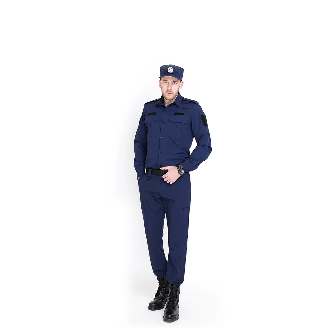 Factory Supplier Black Long Sleeve Security Guard Uniforms