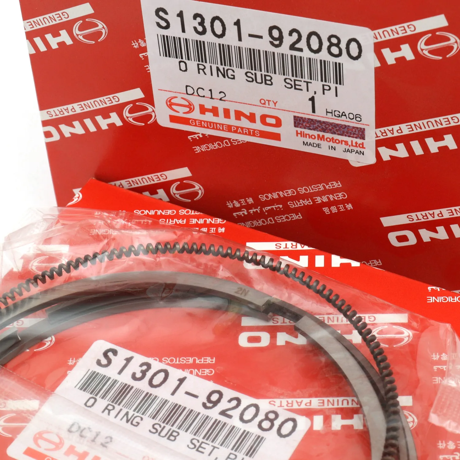 Оригинальный J05E/J08E(Common rail) поршневые кольца комплект поршневых S1304-E0150/S1301-92080 колец внутреннего сгорания сделано в Японии