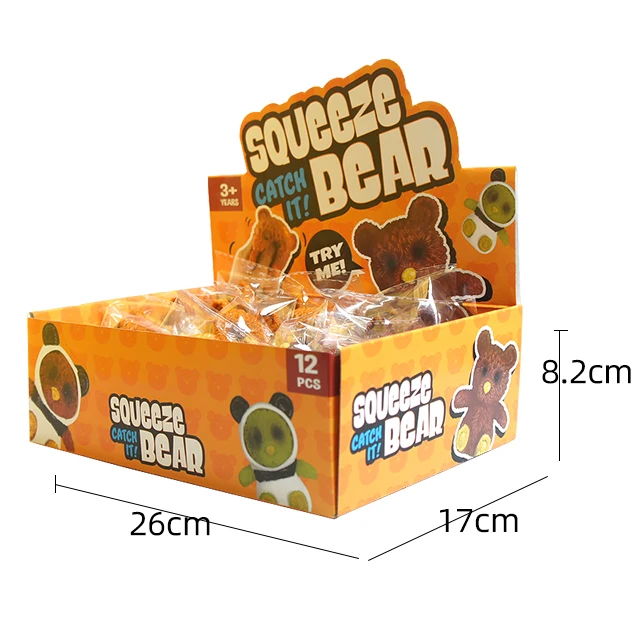 Tpr Stretch Toy Manufacturer Decompression Mini Bear Animal Squeeze Toys Bear Squishy Soft Toys
