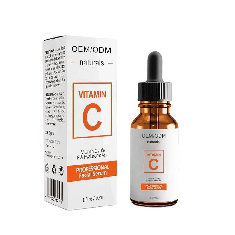 OEM Private Label Best Pure Natural Organic Whitening VA+VC+VB+HA Hydraulic Acid Vitamin C Serum For Skin