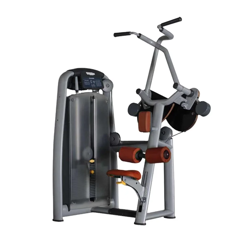 GuangZhou Commercial Gym Equipment Bodybuilding Seated Lat Pull down Machine for Back and Chest Muscles Fitness Equipment