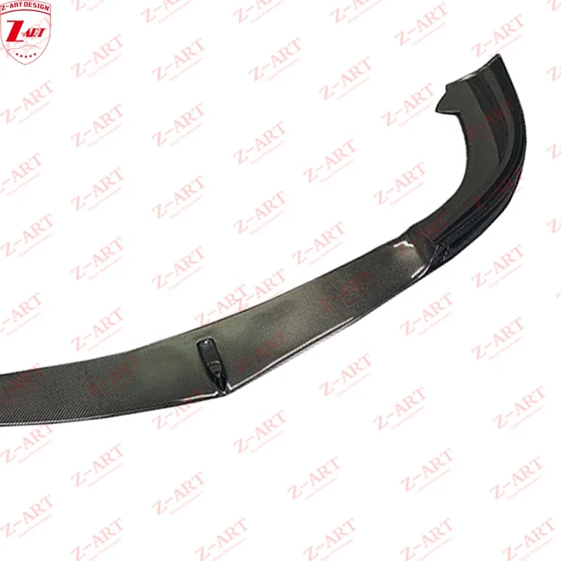 Z-ART C63 Carbon Fiber Front Chin For Benz W204 2011-2014 Carbon Fiber Front Bumper For Mercedes Benz C Class W204 C63 Body Kit