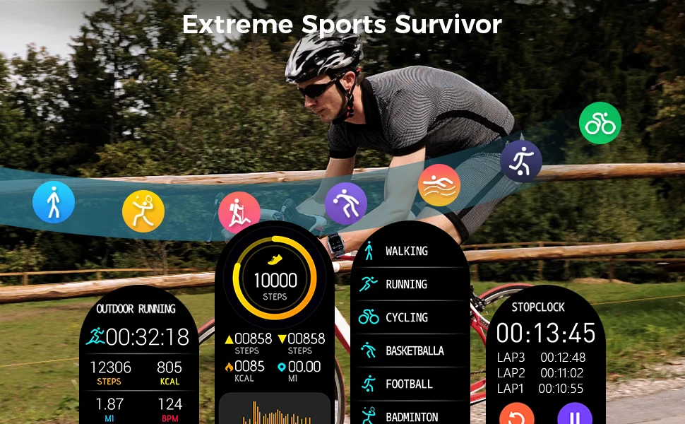 C20 PRO 5ATM WATERPROOF 380mAh BATTERY WATCH SPORT SMART WATCH FASHION for ANDROID and IOS SMART WATCH SPORT