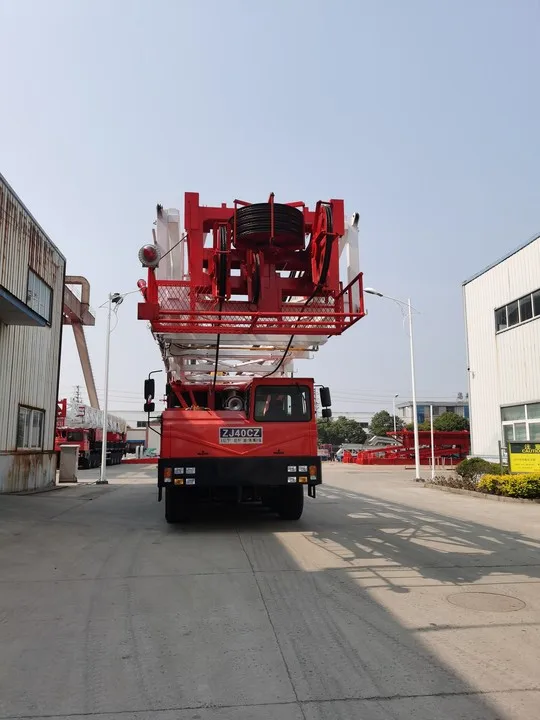 ZJ40 4000m Work Over Truck-mounted Crude Oilfield Drilling Equipment Oil Well Drilling Rig