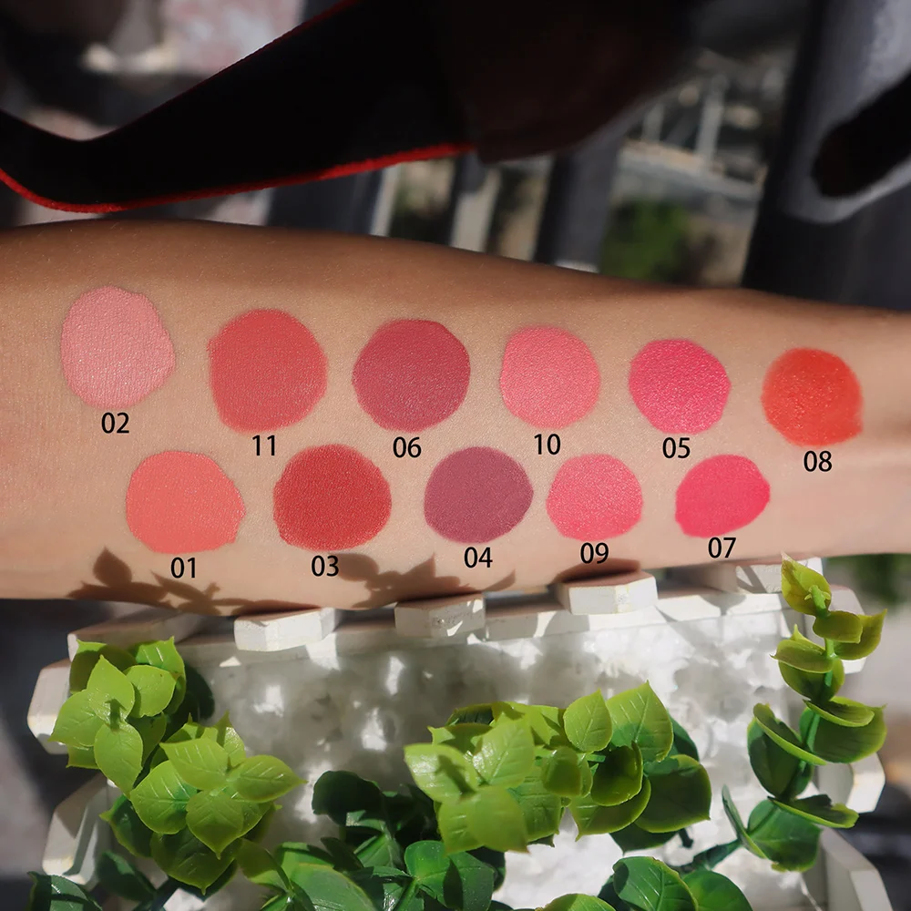 Blusher Lip Eye Cheek 11 colors Natural Long-lasting waterproof cheek pink makeup vegan liquid blush private label