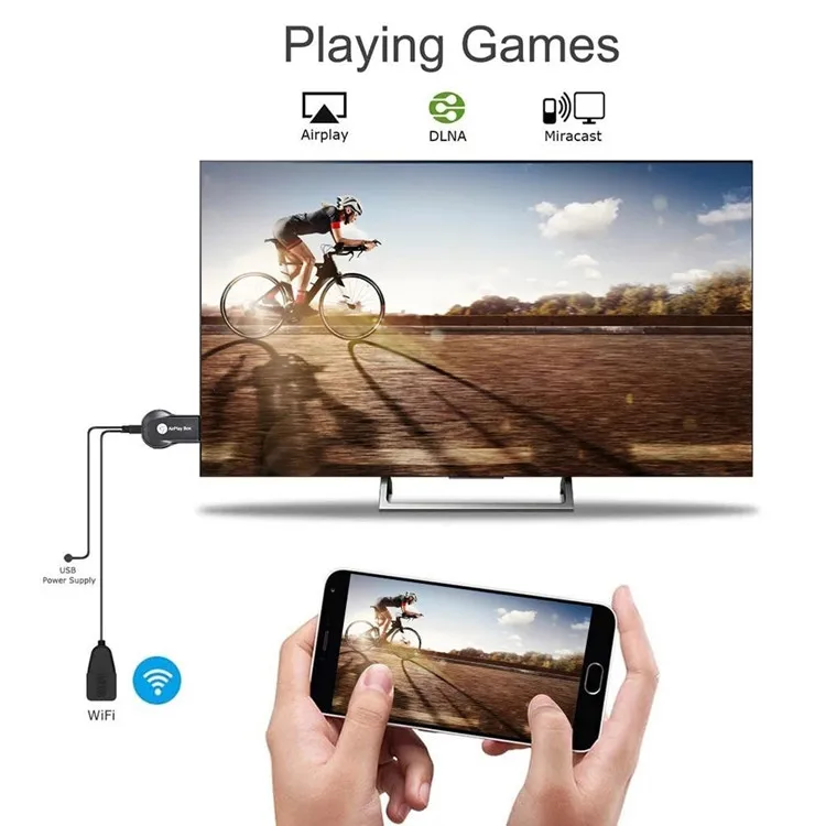 KUYIA M2 Plus TV Stick Wifi Display Receiver Anycast DLNA Miracast Airplay HDMI-compatible Android IOS Dongle