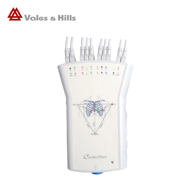 High quality portable pc based 12 channel ECG pc machine test with ce mark cost