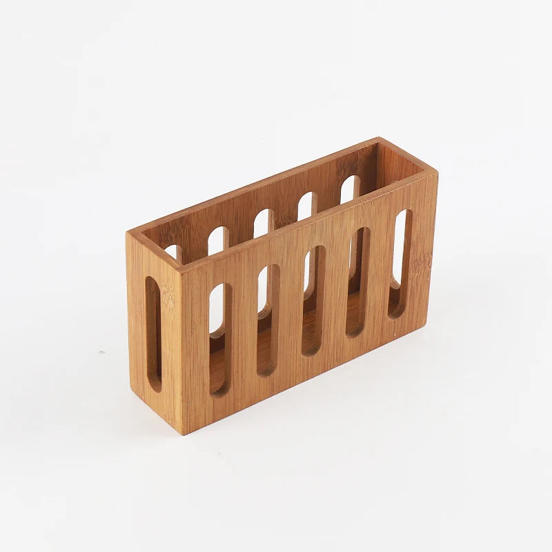 Natural Bamboo Kitchen Cutlery Utensils Holder Multi-Purpose Organize Storage Box Container