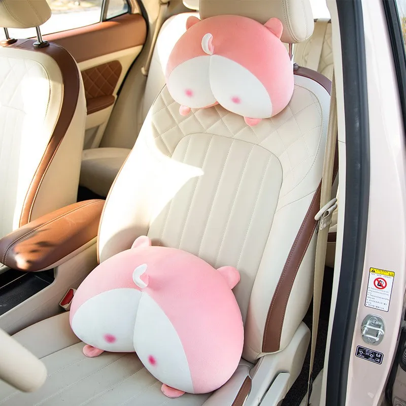 Super Cute Corgi Pig Dog Plush Toy Butt Doll Cushion Soft Sleep Car Neck Pillow Bed Girls Doll Stuffed