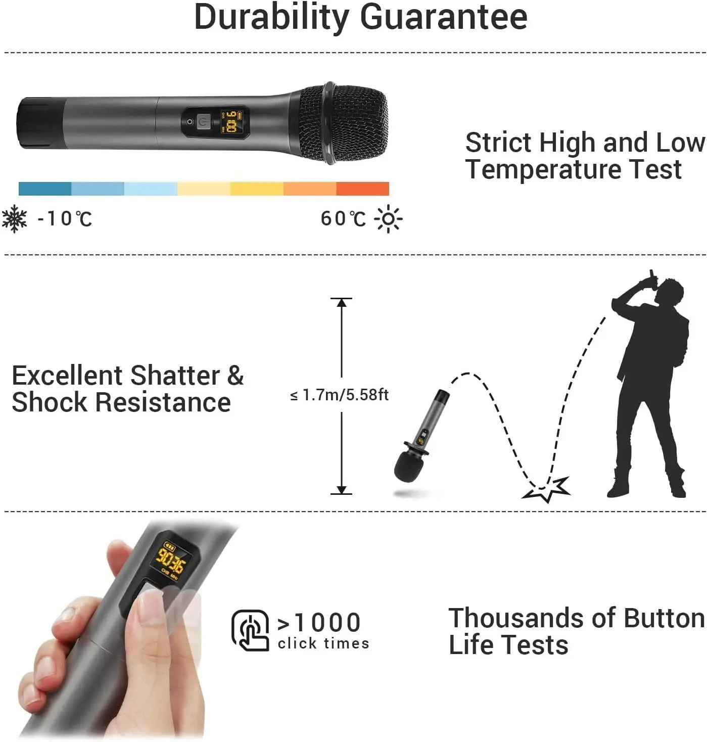 Factory Tonor TW-820 Micros Sans Fil Professionnel Tonor TW-820 Mic Tonor TW 820 Wireless Microphone