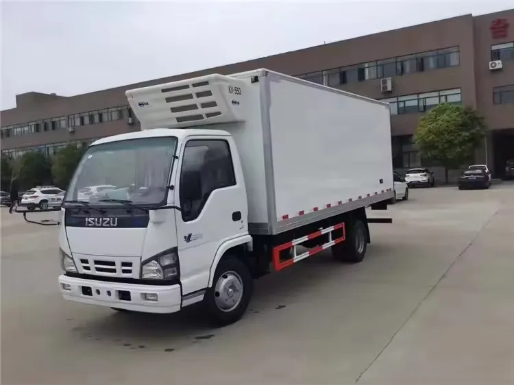Used ISUZU 600p chassis+ new 5T Freezer truck with Cheap Price