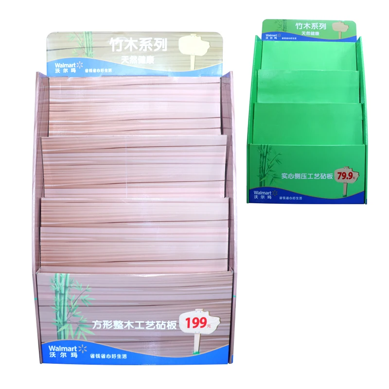 Custom Design Supermarket floor retail store Display Racks cutting board products advertising Acrylic Cardboard Display Stand