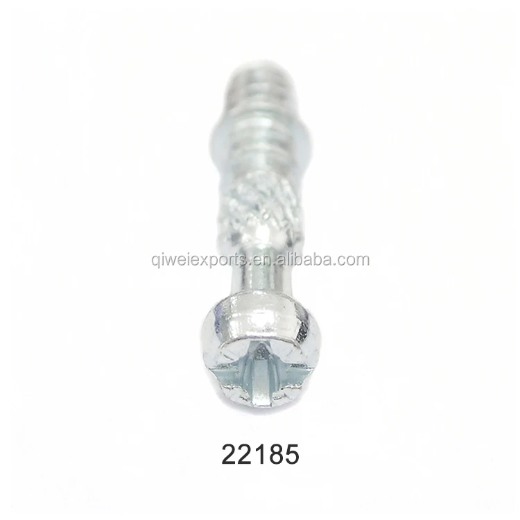 M6x35mm Zinc Self-tapping Knurled Screws Metal Bolts 22185