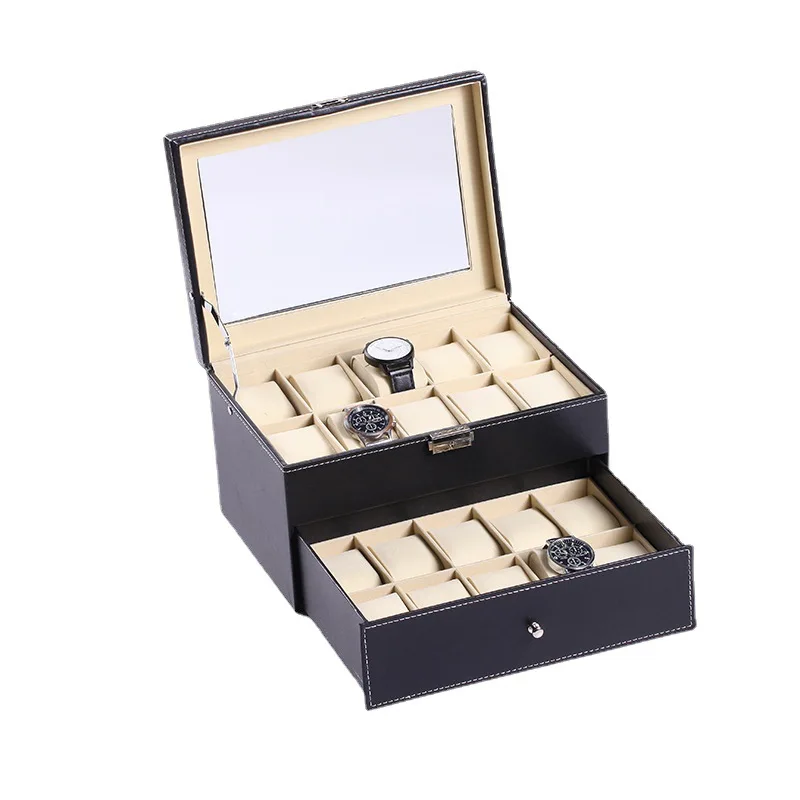 Wholesale Velvet PU Leather Watch Storage