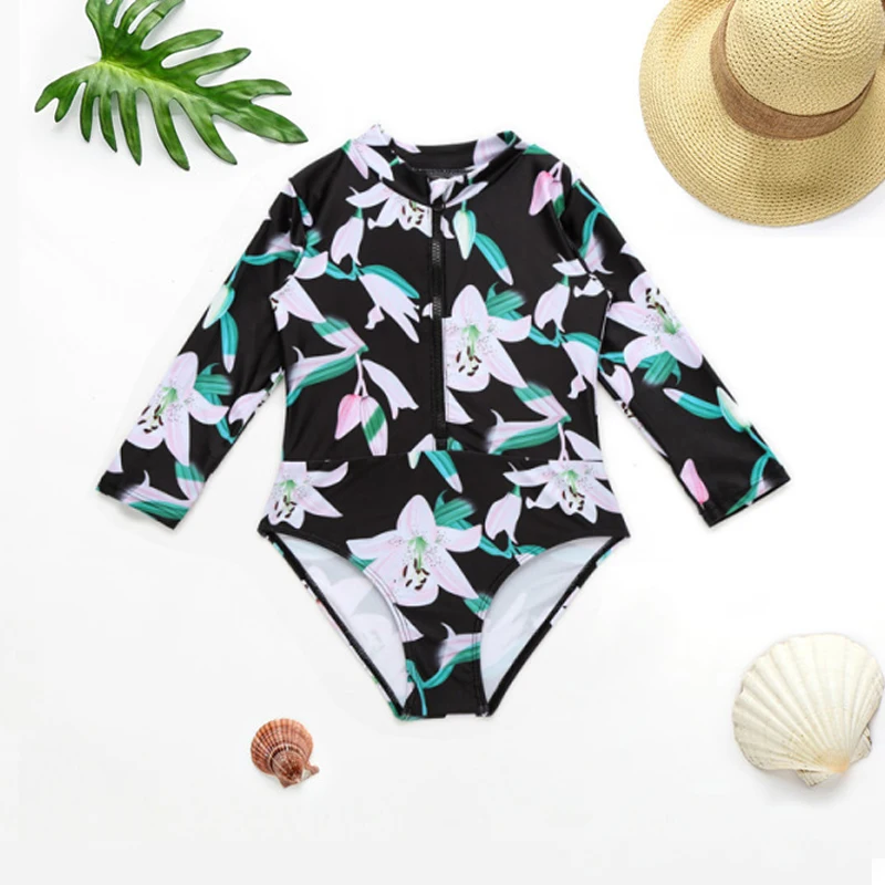 New Arrival kids Swimsuit one piece girls swimwear for children