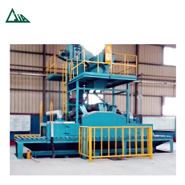 
QSC90 Pass through type wheel rims shot blasting machine/shot blaster 