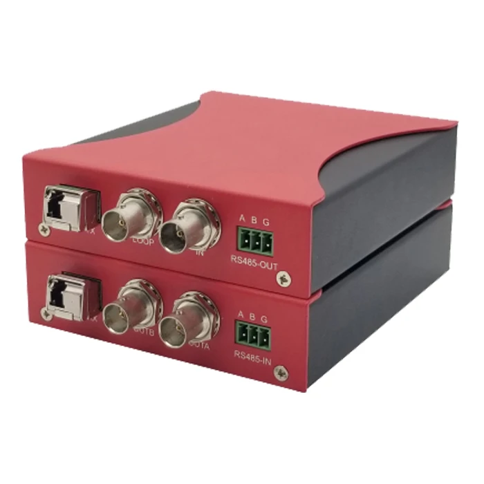 1310nm or 1550nm 2-Channel 12G-SDI/FC/SC Single-Mode  Fiber Transceiver and Receiver with RS485