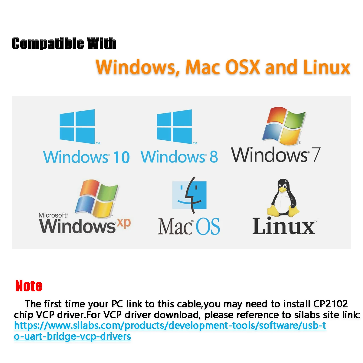 6ft/1.8m  USB  to 3.3v TTL  Logic Level  3P  Dupont Header Connector  CP2102 Chip 3 Pins TTL UART Serial Cable