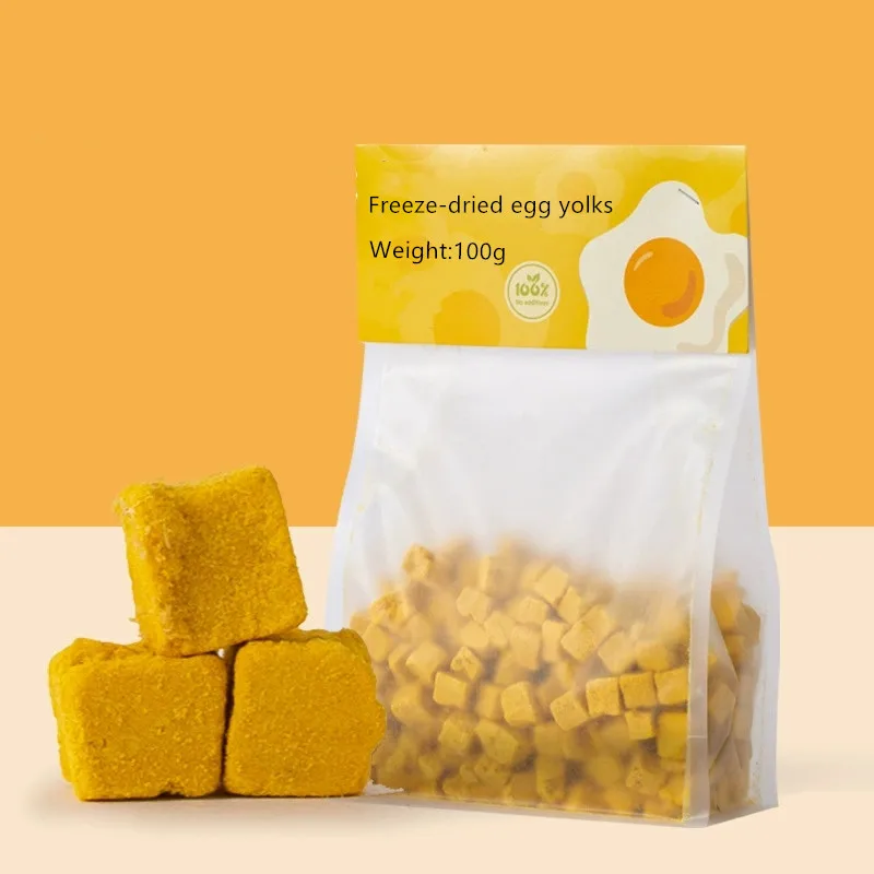 Freeze Dried Raw Complete Meat or Yolk for Cats Dogs High Protein Pet snacks