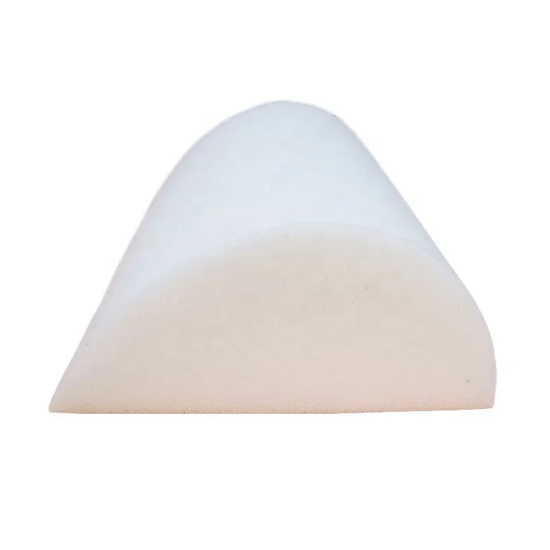 
Orthopedic Teardrop Curve Non-Slip Bottom memory foam under desk foot rest cushion for Home Office Desk Airplane Travel 