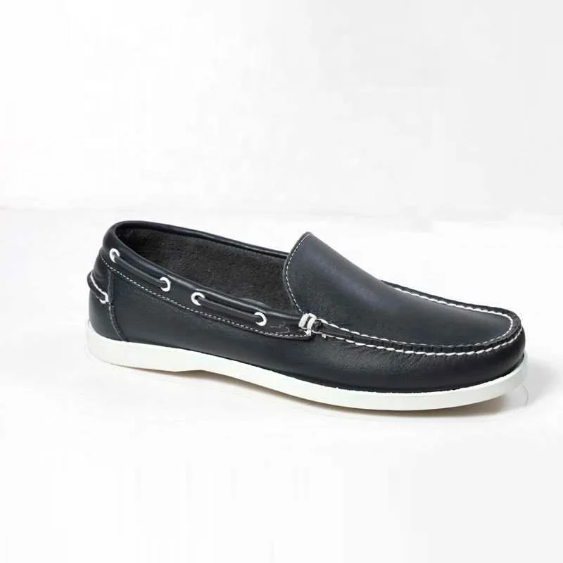 New Youth Slip-on Yellow Colored Genuine Leather Summer Spring Platform Flats Loafers Breathable Dress Casual Men Boat Shoes