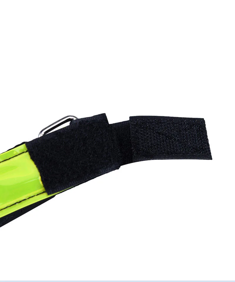 Wholesale popular slap adjustable reflective running nylon flashing bracelet light wristband usb light armband led arm band