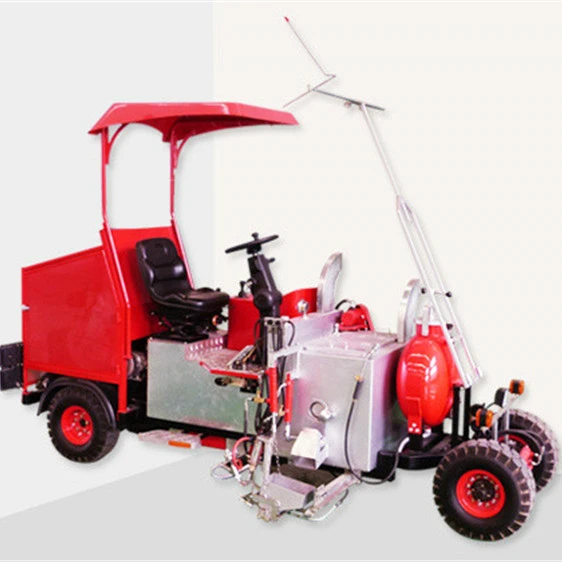 Ride on Automatic melt thermoplastic road marking paint machine with preheater manufacturer