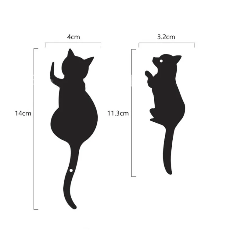 Hot Sale Cute Cat Tail Shape Decorative Metal Wall Door Clothes Coat Hook Rack Iron Cat Key Hanger