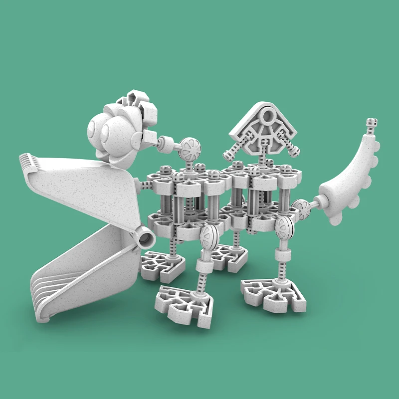 HW Toys Mouse Mosquito Crocodile Alien Creature Halloween Shape Flight Equipment Diy Bricks Building Blocks Sets Toys For Kids