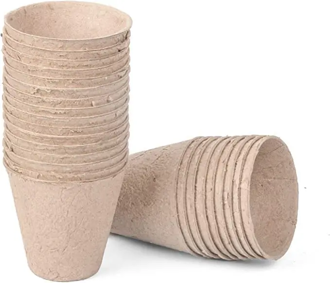 Yuchen Round Biodegradable Paper Pot Garden Germination Grow Nursery Seed Starter Peat Pots