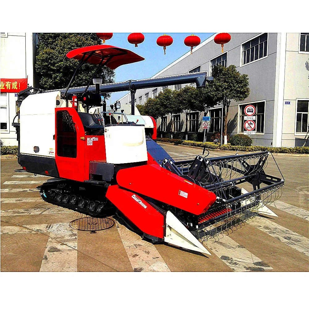 China High Quality Agriculture Big Combine Harvester Rice Cutting Machine 4LZ-5 Rice Combine Harvester Manufacturer