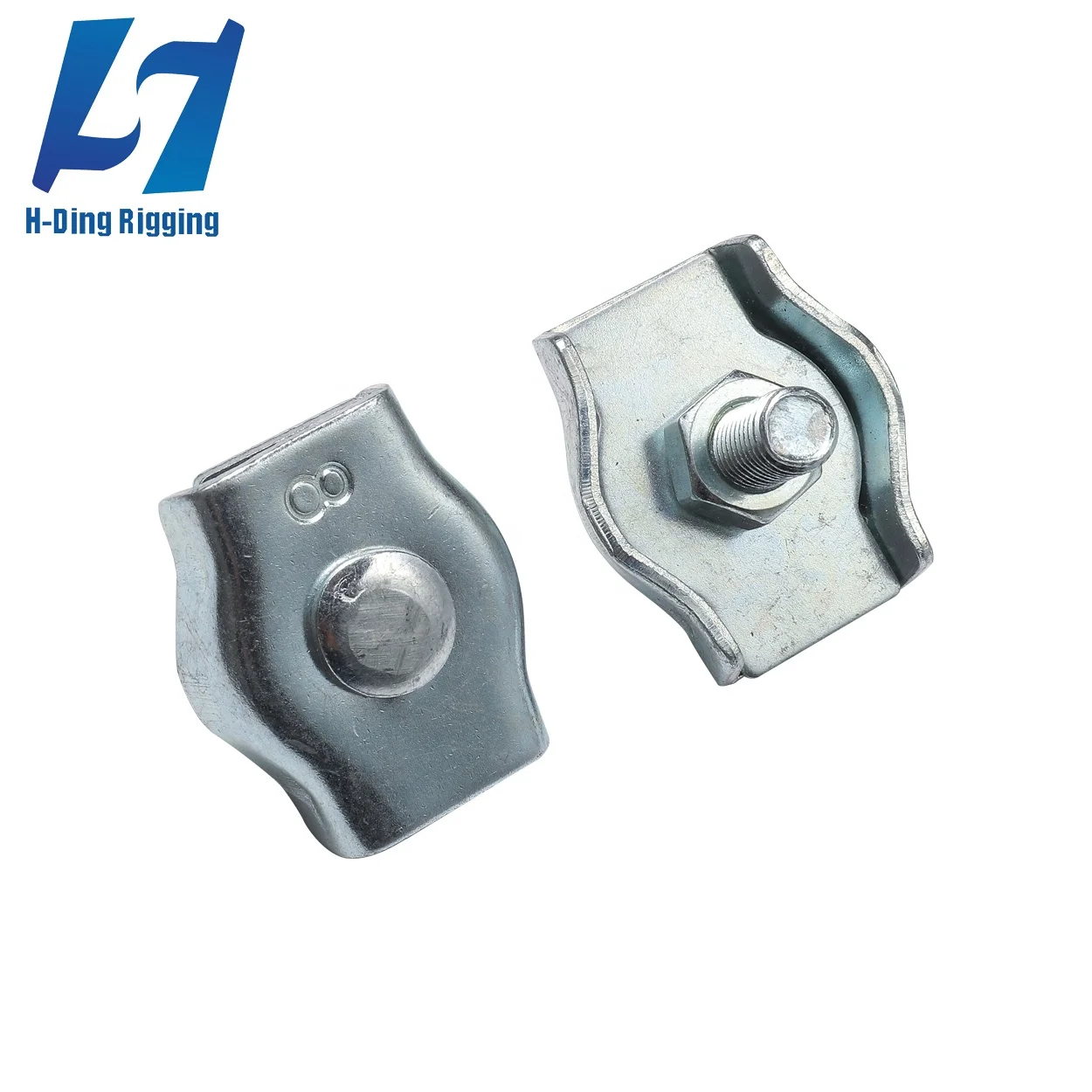 Custom design Rigging hardware single cable clamp Carbon steel simplex wire rope clip