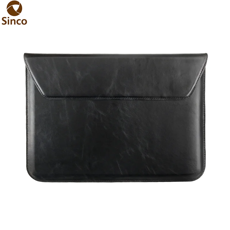 High Quality Luxury ODM OEM Genuine Leather Vintage Waterproof Slim Laptop Sleeve Bag