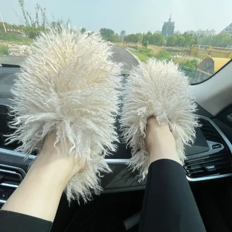 Женские зимние Шлепанцы из овчины