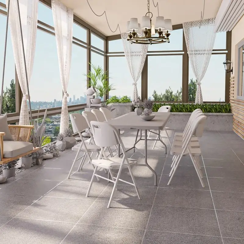 Benjia Easy Square Plastic Folding Dinning Table 6FT Table Plastic Folding Card Table