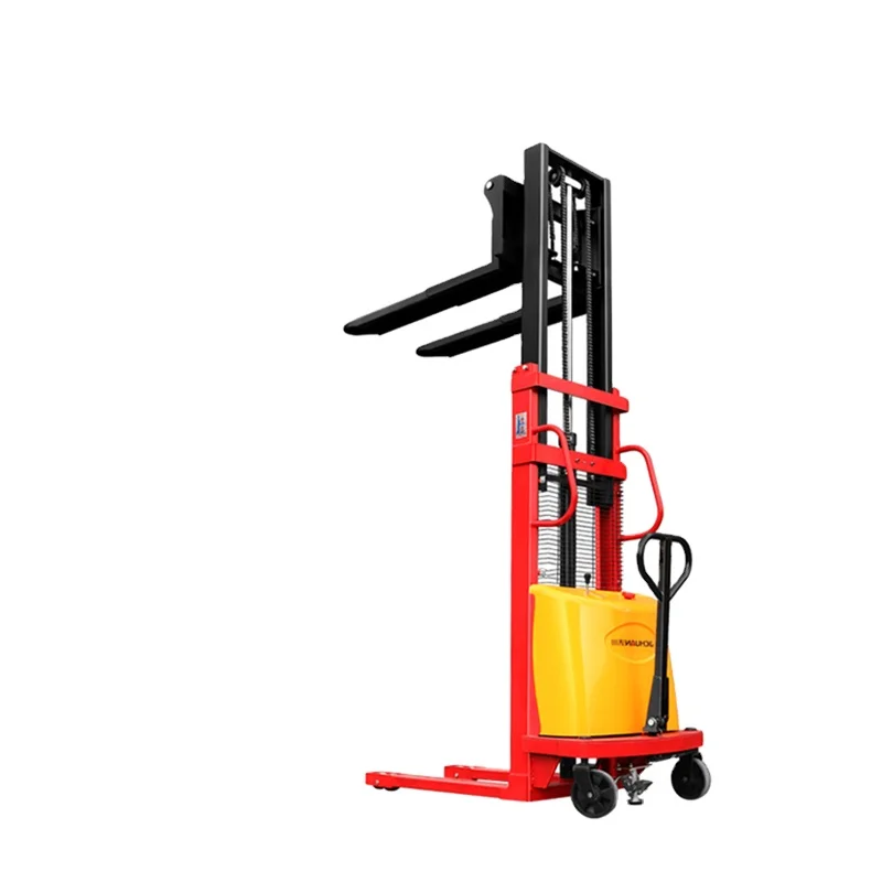 Semi-electric lift car made in China electric hydraulic lift manual push pull