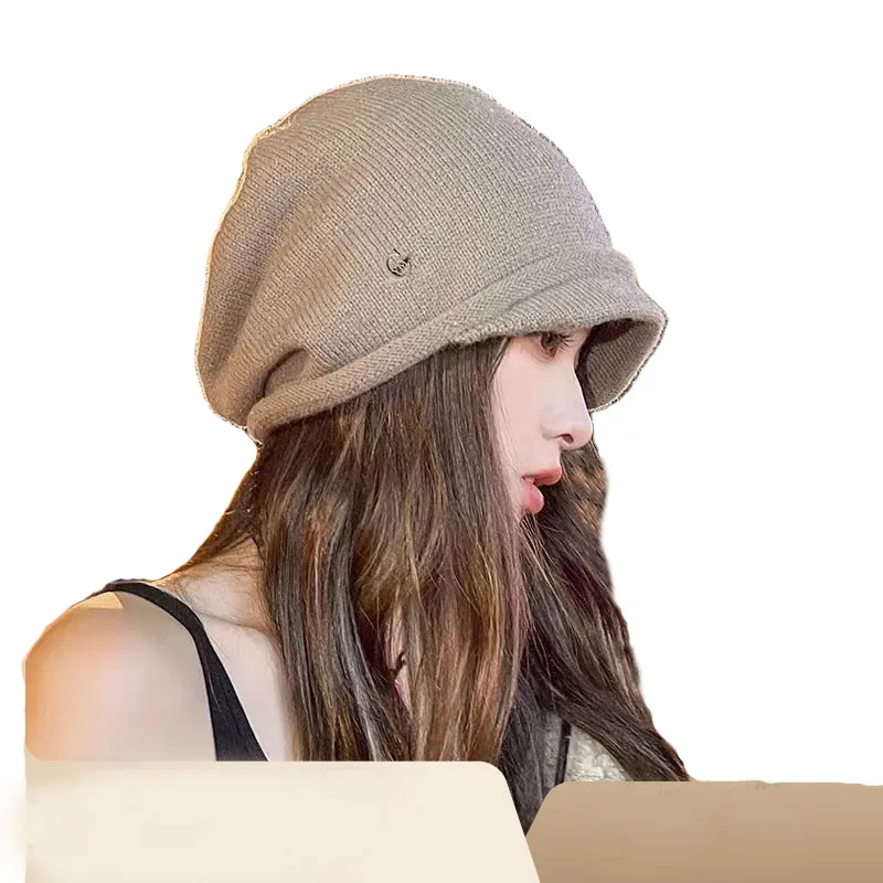 Slouchy Knit Beanie Hat for Women Winter  Soft Warm Ladies Wool Knitted Skull Beanies Cap