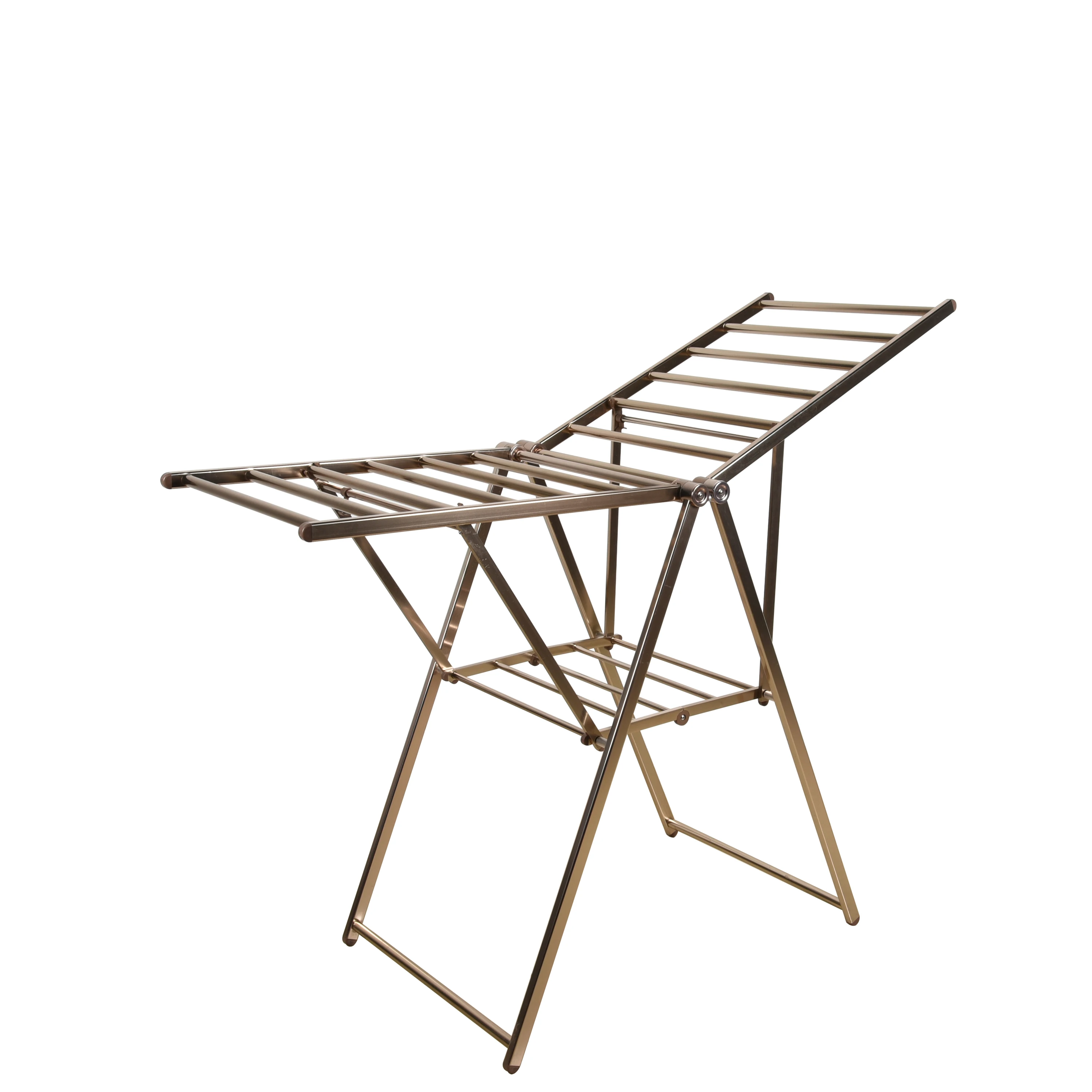 Bathroom Balcony Extendable Portable Standing Clothes Drying Rack