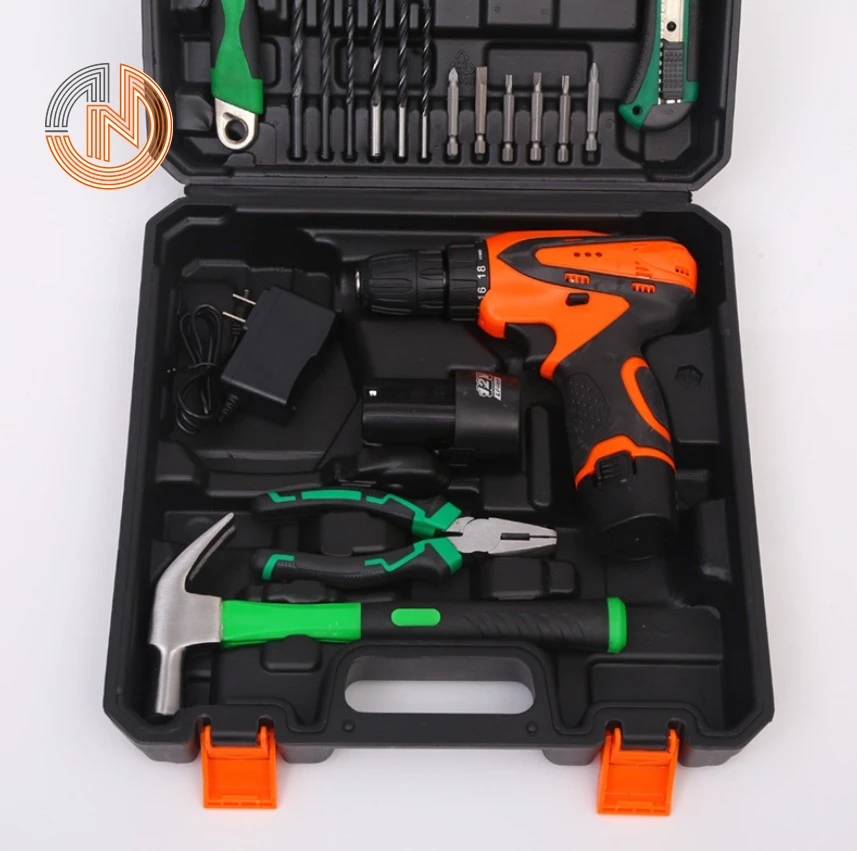 High efficiency Green and Orange color 36PCS Expanded rose combination Hardware tools set ,Hand tool set