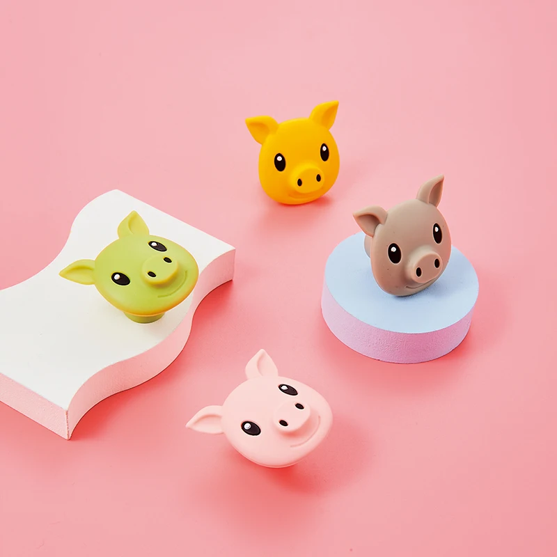 Wholesale Safety Inlay Classic Abs Lion Pig Dog Shape Kids Room Drawer Knobs And Handles
