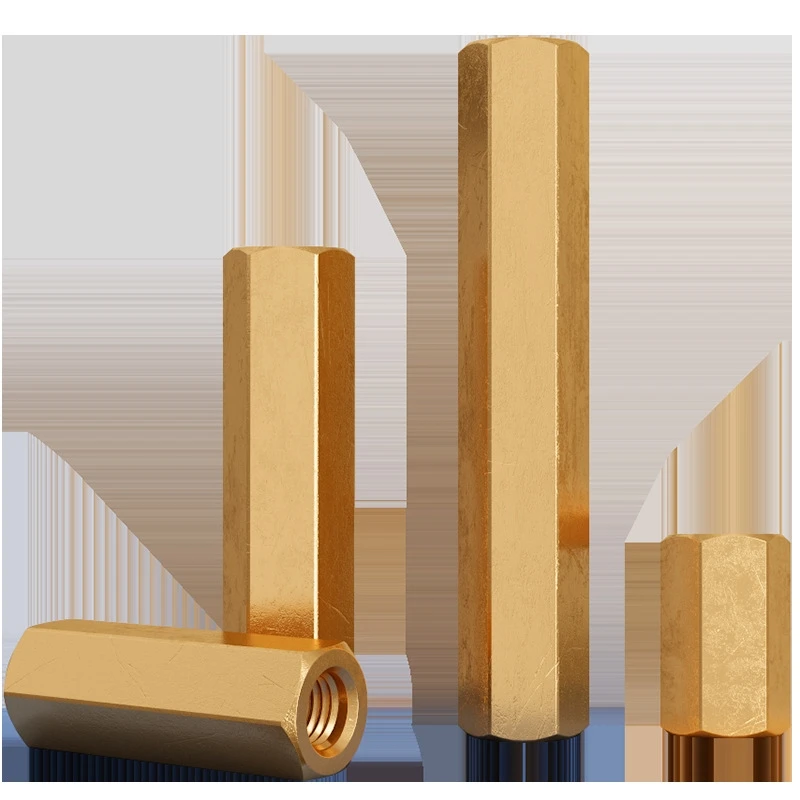 High Quality Brass Female to Female Standoff Spacer Brass Pillar Long Brass Hex Nut