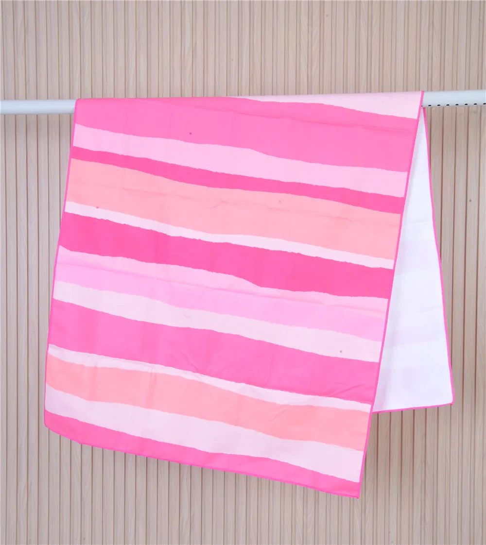 Custom Size Digital Print Adult Woven Pink Beach Towels with Logo Golf Microfiber Waffle Towel