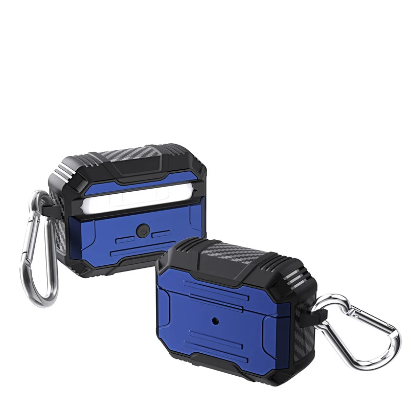 Armor Shockproof Case For Apple Airpods Pro Air Pods 3 2 1  Silicone Earpods Wireless Cover with Key chain  Accessories