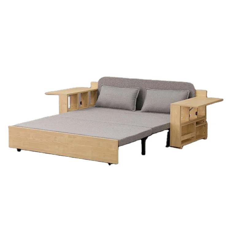 MFC Sofa Cum Bed Removable Fabric Pull Out Sofa Bed Furniture Sturdy Construction Modern sofa For Living Room