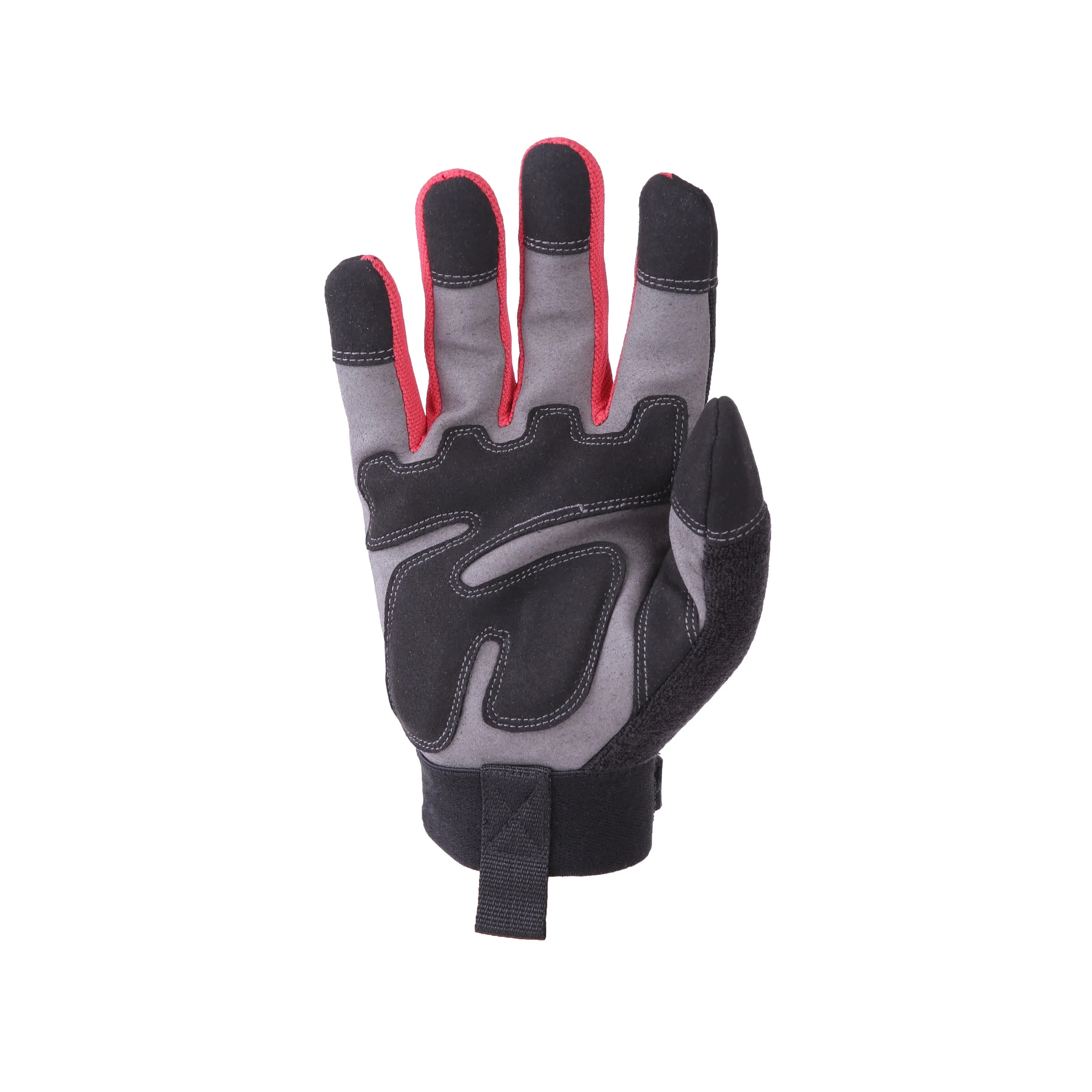 Black Red Car Repair Construction En388 Hand Work Mechanic Gloves