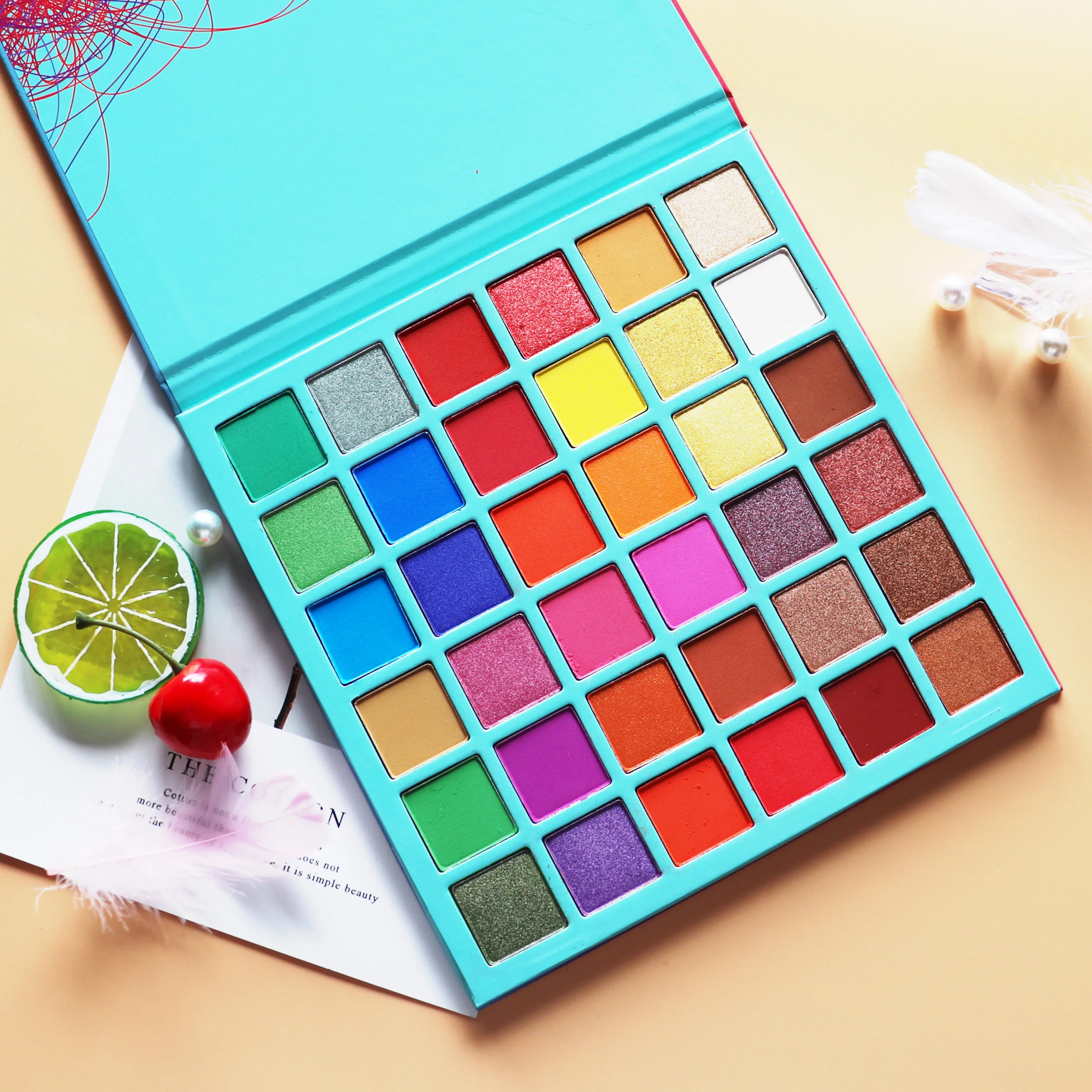 36 Color Eye Makeup Palette Colors Make up Eye Shadows Blendable Natural Waterproof Powder Dry Eye Shadow Primer High Pigment