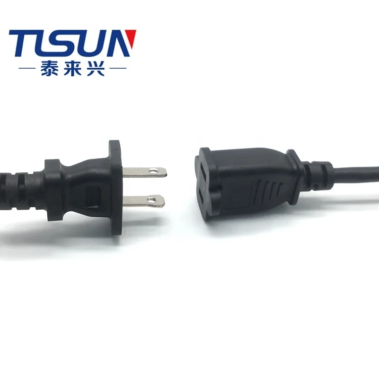 TLSUN Factory Supply USA  Power Cable NEMA 1-15P 2Pin Radio Plug Cable